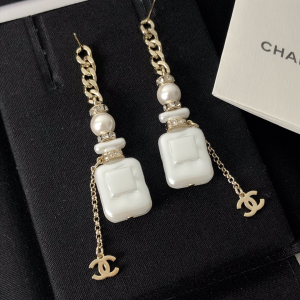Replica Womens Jewelry Chanel N5 Bottle Chain Earrings A39PP150 AA182078