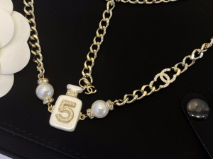 Replica Womens Jewelry Chanel N5 Bottle Chain Necklaces A39PP280 AA182079