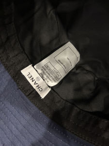 Replica Womens Hats Chanel CC Logo White Cotton Bucket Cap Hat A190PP100 AA182208