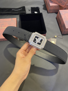 Stefano Ricci Eagle Buckle Grained Leather Belt Black 38MM Stefano Ricci Eagle Buckle Grained Leather Belt Black 38MM