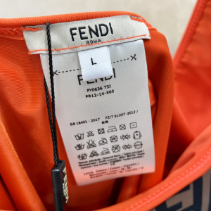 Replica Free Gift Fendi FF Logo Cotton Swimsuit Bikini SML A123PP105 AA182318