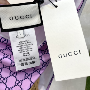 Replica Free Gift Gucci GG Cotton Swimsuit Bikini Purple SML A123PP105 AA182311