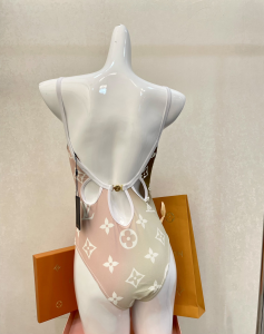Replica Free Gift Louis Vuitton Monogram Cotton Swimsuit Bikini SML A123PP105 AA182315