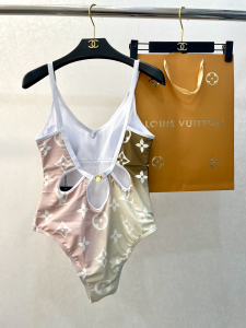 Replica Free Gift Louis Vuitton Monogram Cotton Swimsuit Bikini SML A123PP105 AA182315