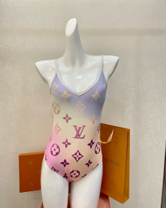 Louis Vuitton Monogram Cotton Swimsuit Bikini 
