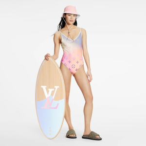 Replica Free Gift Louis Vuitton Monogram Cotton Swimsuit Bikini SML A123PP105 AA182316