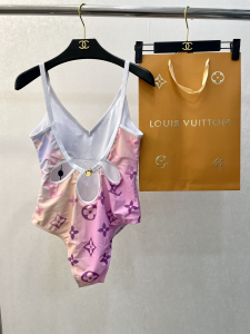Replica Free Gift Louis Vuitton Monogram Cotton Swimsuit Bikini SML A123PP105 AA182316