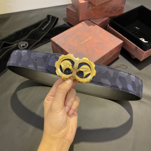 Stefano Ricci Eagle Buckle Calf Leather Belt Blue 38MM Stefano Ricci Eagle Buckle Calf Leather Belt Blue 38MM