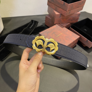 Stefano Ricci Eagle Buckle Calf Leather Belt Blue 38MM Stefano Ricci Eagle Buckle Calf Leather Belt Blue 38MM