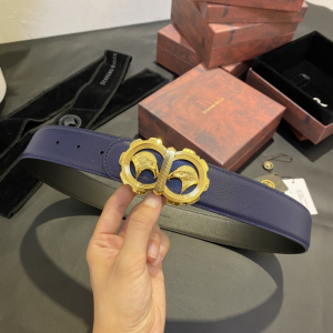 Stefano Ricci Eagle Buckle Calf Leather Belt Blue 38MM Stefano Ricci Eagle Buckle Calf Leather Belt Blue 38MM