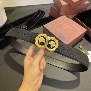 Stefano Ricci Eagle Buckle Grained Leather Belt Black 38MM Stefano Ricci Eagle Buckle Grained Leather Belt Black 38MM