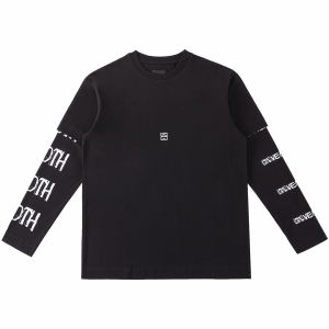 Givenchy x Josh Smith Printed Layered Cotton Top Black Givenchy x Josh Smith Printed Layered Cotton Top Black