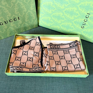 Replica Womens Clothing Gucci GG Logo Swimsuit Bikini Browm SML A123PP180 AA182542