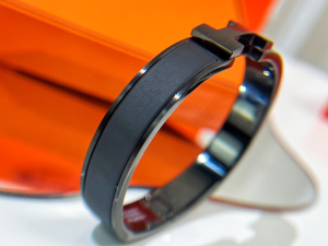 Replica Womens Jewelry Hermes Clic HH So Black Narrow Bracelet A62PP280 AA182492