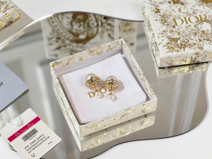 Replica Womens Jewelry Dior VIP Tribales Earrings with Crystals A62PP180 AA182729