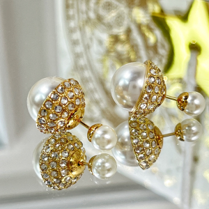 Replica Womens Jewelry Dior VIP Tribales Earrings with Crystals A62PP180 AA182729