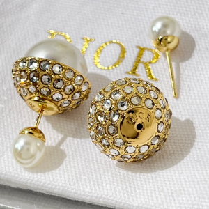 Replica Womens Jewelry Dior VIP Tribales Earrings with Crystals A62PP180 AA182729