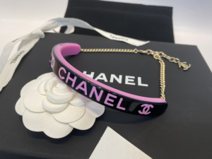 Chanel Purple Black Gold Coco Choker AB8493 