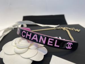 Replica Womens Jewelry Chanel Purple Black Gold Coco Choker AB8493 A39PP180 AA182905