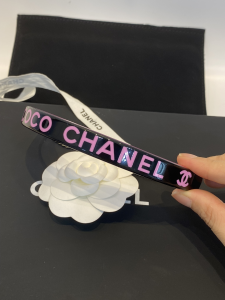 Replica Womens Jewelry Chanel Purple Black Gold Coco Choker AB8493 A39PP180 AA182905