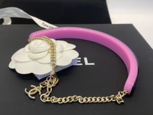 Replica Womens Jewelry Chanel Purple Black Gold Coco Choker AB8493 A39PP180 AA182905