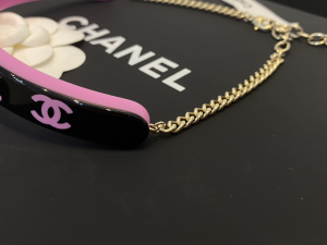 Replica Womens Jewelry Chanel Purple Black Gold Coco Choker AB8493 A39PP180 AA182905