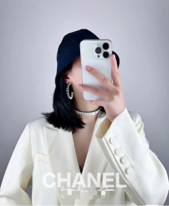 Replica Womens Jewelry Chanel White Black Gold Coco Choker AB8493 A39PP180 AA182899