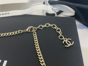 Replica Womens Jewelry Chanel White Black Gold Coco Choker AB8493 A39PP180 AA182899