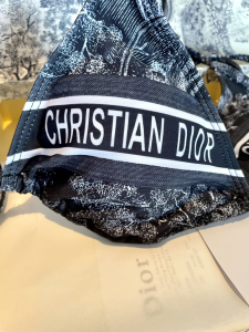 Replica Free Gift Dior Black Cotton Swimsuit Bikini SML A123PP105 AA183214