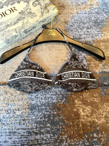 Replica Free Gift Dior Black Cotton Swimsuit Bikini SML A123PP105 AA183214