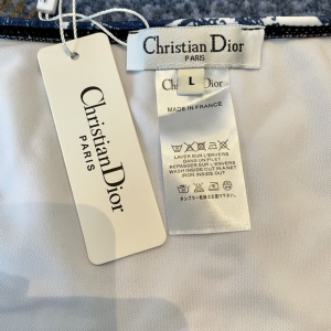 Replica Free Gift Dior Blue Cotton Swimsuit Bikini SML A123PP105 AA183215