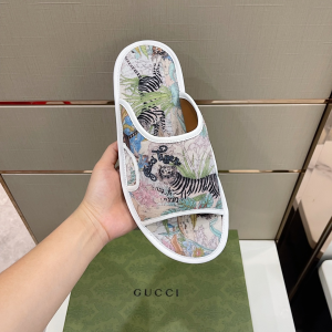 Replica Mens Shoes Gucci 2022 Mens Tiger Slide Sandal 38 To 45 A151PP480 AA183334