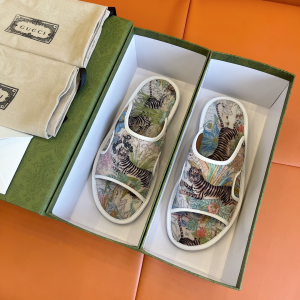 Replica Mens Shoes Gucci 2022 Mens Tiger Slide Sandal 38 To 45 A151PP480 AA183334