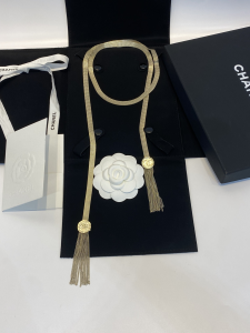 Replica Womens Jewelry Chanel Gold Tassel Chain Necklace AB7987 A39PP380 AA183440