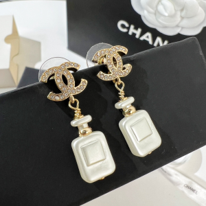 Chanel VIP Crystals CC Bottle Earrings 