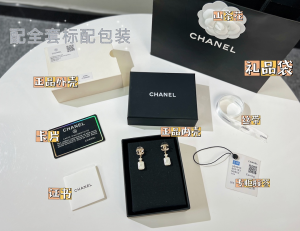Replica Womens Jewelry Chanel VIP Crystals CC Bottle Earrings A62PP180 AA183448