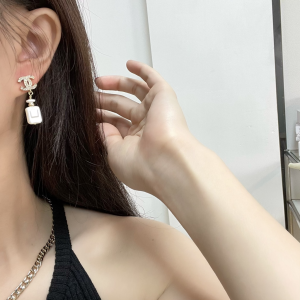 Replica Womens Jewelry Chanel VIP Crystals CC Bottle Earrings A62PP180 AA183448