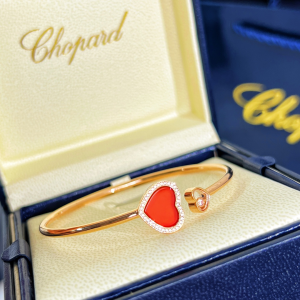 Replica Womens Jewelry Chopard VIP Happy Hearts Diamond Bracelet A62PP280 AA183453