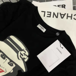 Replica Womens Clothing Chanel Lady Coco Black Cotton T Shirt SML A228PP280 AA184020