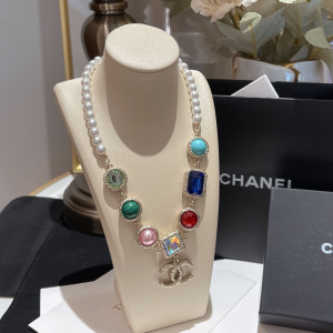 Chanel CC Logo Pearls Necklaces 
