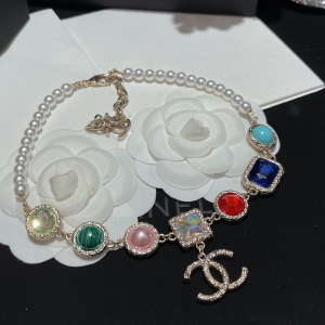 Replica Womens Jewelry Chanel CC Logo Pearls Necklaces A152PP380 AA183979