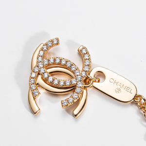 Replica Womens Jewelry Chanel CC Logo Pendant Necklaces Gold A152PP180 AA183980