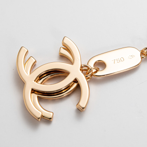 Replica Womens Jewelry Chanel CC Logo Pendant Necklaces Gold A152PP180 AA183980
