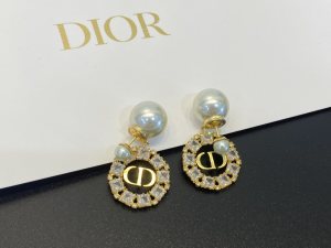 Replica Womens Jewelry Dior Tribales Earrings with White Pearl A39PP130 AA183816