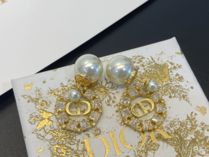 Replica Womens Jewelry Dior Tribales Earrings with White Pearl A39PP130 AA183816