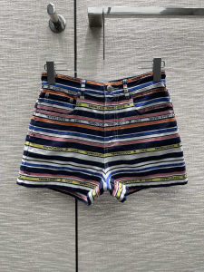 Chanel 2022 Multicolor Stripes Shorts 