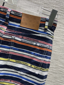 Replica Womens Clothing Chanel 2022 Multicolor Stripes Skirts SML A29PP380 AA184034