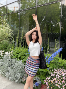 Replica Womens Clothing Chanel 2022 Multicolor Stripes Skirts SML A29PP380 AA184034