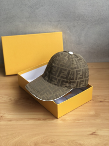 Fendi FF Jacquard Baseball Cap Hat 