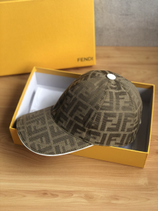 Replica Womens Hats Fendi FF Jacquard Baseball Cap Hat A190PP100 AA184320
